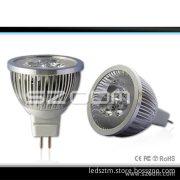Professional MR16 LED Spotlight with 3pcs High Brightness LEDs